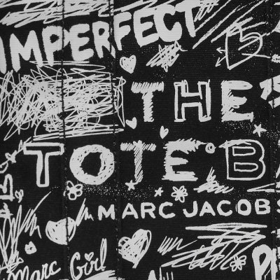 THE PUNK SCRIBBLE CANVAS SMALL TOTE BAG